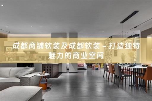 成都商铺 - 打造独特魅力的商业空间