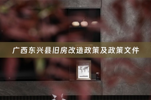 广西东兴县旧房改造政策及政策文件