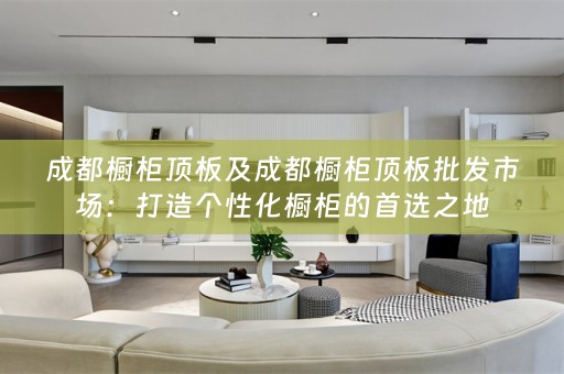 成都橱柜顶板及成都橱柜顶板批发市场：打造个性化橱柜的首选之地
