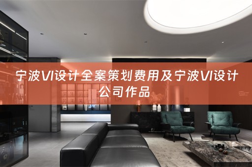 宁波VI设计全案策划费用及宁波VI设计公司作品 