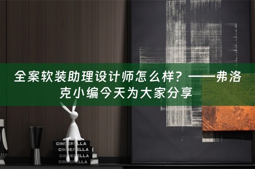 全案助理设计师怎么样？——弗洛克小编今天为大家分享 