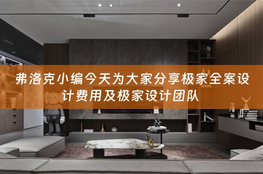 弗洛克小编今天为大家分享极家全案设计费用及极家设计团队 
