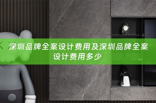 深圳品牌全案设计费用及深圳品牌全案设计费用多少 