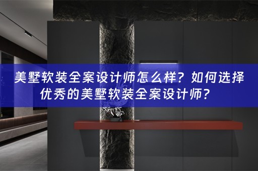 美墅全案设计师？ 