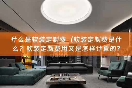 什么是定制费用又是怎样计算的？）