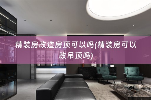精装房改造房顶可以吗(精装房可以改吊顶吗)