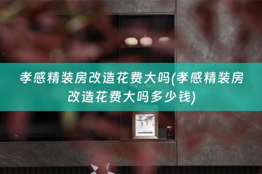 孝感精装房改造花费大吗(孝感精装房改造花费大吗多少钱)