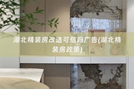 湖北精装房改造可信吗广告(湖北精装房政策)
