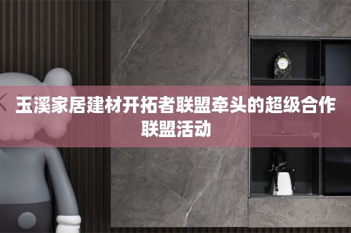 玉溪家居建材开拓者联盟牵头的超级合作联盟活动