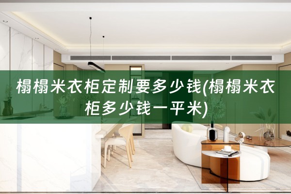 榻榻米衣柜定制要多少钱(榻榻米衣柜多少钱一平米)