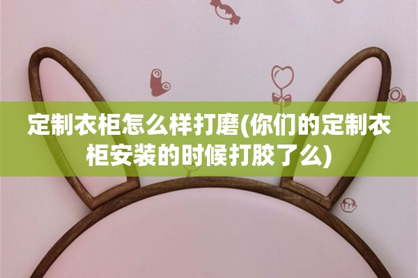 定制衣柜怎么样打磨(你们的定制衣柜安装的时候打胶了么)