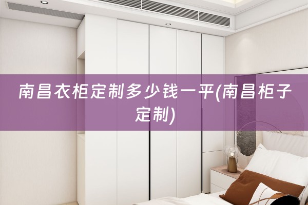 南昌衣柜定制多少钱一平(南昌柜子定制)