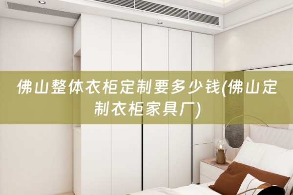 佛山整体衣柜定制要多少钱(佛山定制衣柜家具厂)
