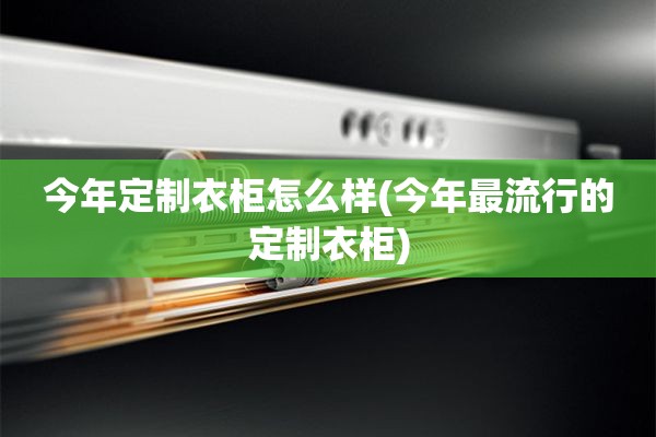 今年定制衣柜怎么样(今年最流行的定制衣柜)