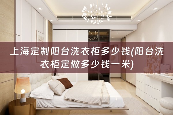 上海定制阳台洗衣柜多少钱(阳台洗衣柜定做多少钱一米)