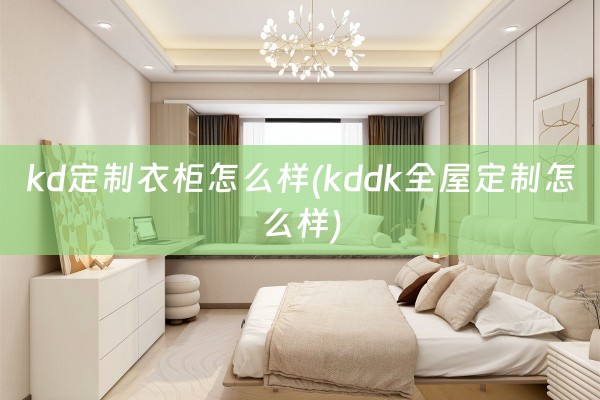 kd定制衣柜怎么样(kddk怎么样)